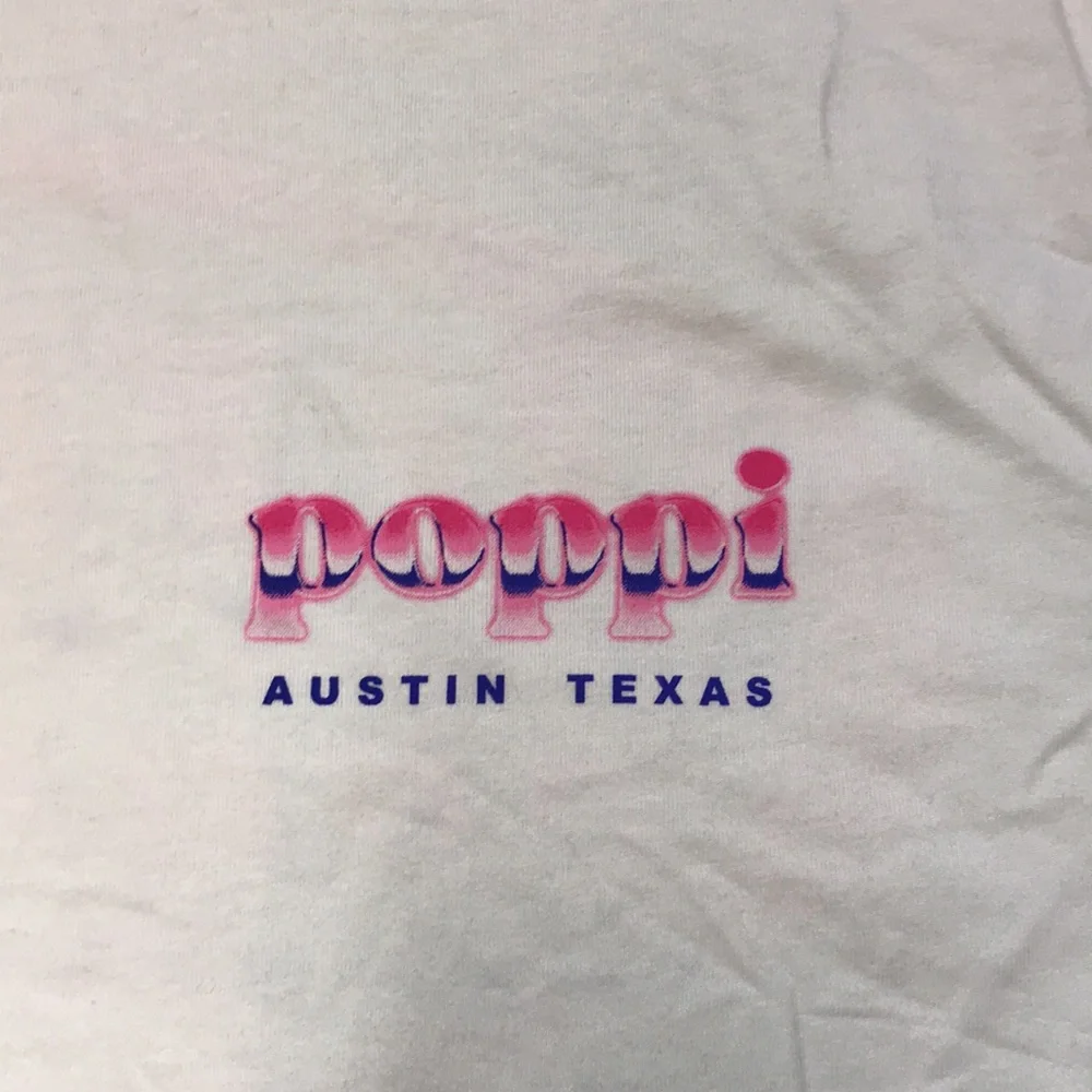 Poppi X Target Graphic Unisex Tee Size XL White Pink Graffiti | NWT - Picture 2 of 7